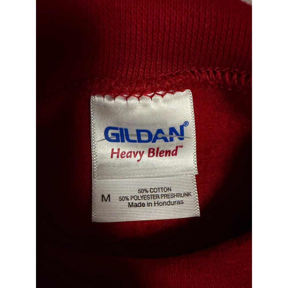 Granny Core Red Snowflake Embroidered Sweatshirt Crewneck Medium Holiday - Picture 4 of 5